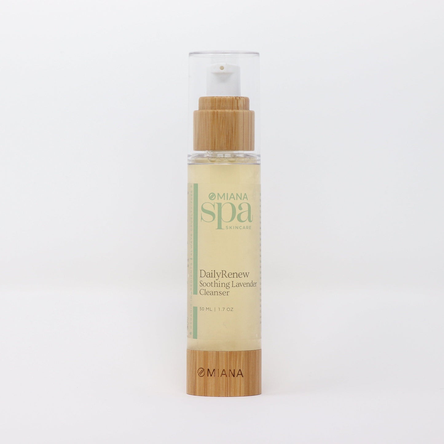 Omiana Natural Cosmetics Cleanser DailyRenew Soothing Lavender Cleanser - Made without GMOs, Artificial Fragrances, & More!